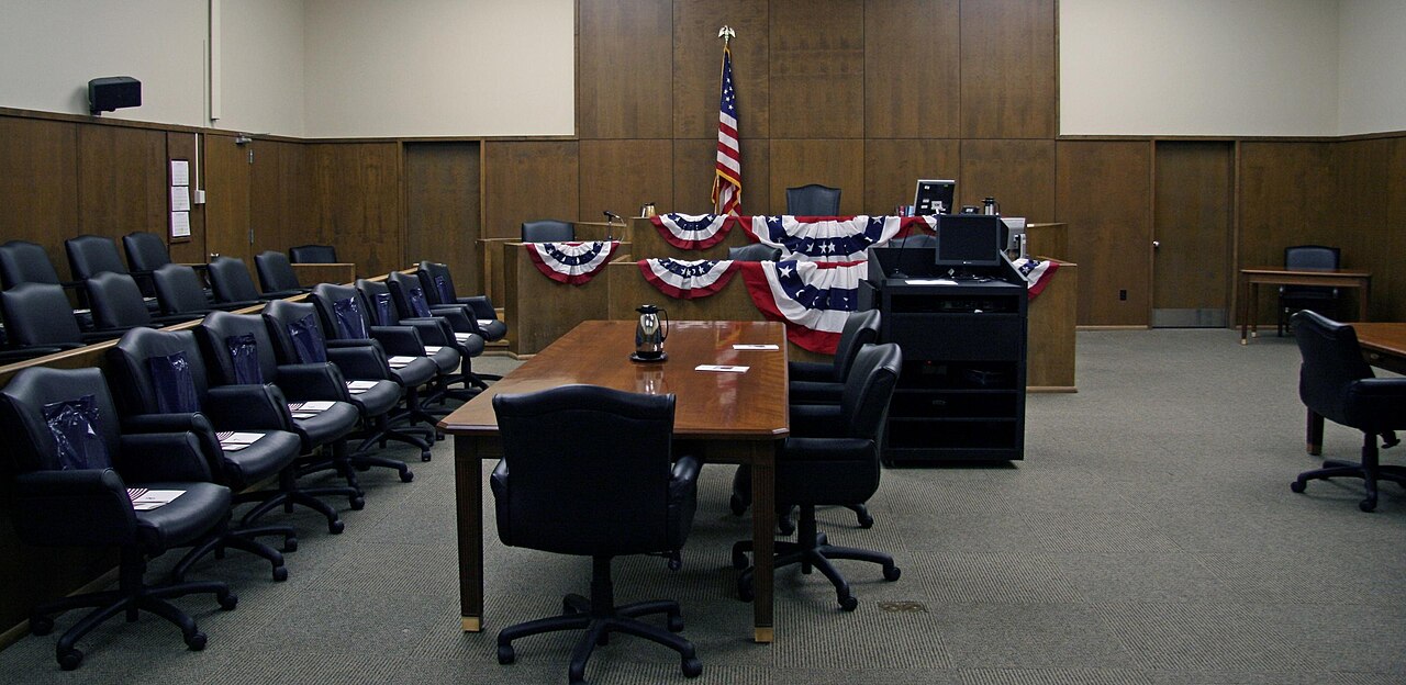 An American courtroom